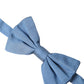 Blue Silk Adjustable Neck Men Bow Tie