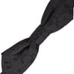 Black Silk Adjustable Neck Men Bow Tie