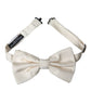 Off White Silk Adjustable Neck Men Bow Tie