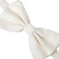 Off White Silk Adjustable Neck Men Bow Tie