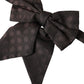 Brown Ribbon Silk Adjustable Neck Men Bow Tie