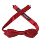 Red Brocade Silk Adjustable Neck Men Bow Tie