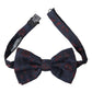 Blue Floral Brocade Adjustable Neck Men Bow Tie