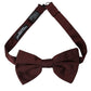 Maroon Silk Adjustable Neck Men Bow Tie