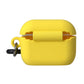 Yellow Silicone Logo Embossed Airpods Case