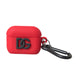 Red Silicone Rubber Logo Embossed Airpods Case