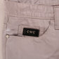 Chic Beige Slim Fit Designer Jeans