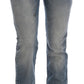 Chic Blue Slim Fit Designer Jeans