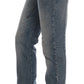 Chic Blue Slim Fit Designer Jeans