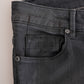 Sleek Gray Slim-Fit Designer Jeans