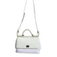 White Rafia Leather SICILY Crossbody Bag