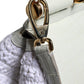 White Rafia Leather SICILY Crossbody Bag