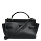 Black Leather SICILY Top Handle Crossbody Bag