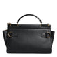 Black Leather SICILY Top Handle Crossbody Bag