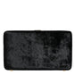 Black Velvet Floral Crystal Clutch Evening Purse Bag