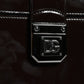 Black Glossy Leather Crossbody Shoulder Bag