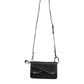 Black Small Leather Studded Shoulder Crossbody Bag