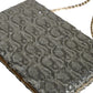 Silver Sequined Clutch Evening Crossbody Bag