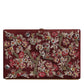 Bordeaux Velvet Gold Frame Clutch Evening Bag