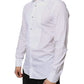 White Bib Cotton Poplin Formal Dress Shirt