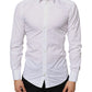 White Cotton Collared Men Formal Dress Shirt