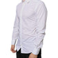 White Cotton Collared Men Formal Dress Shirt