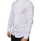 White Bib Cotton Poplin Formal Dress Shirt