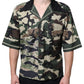 Multicolor Camouflage Button Down Men Casual Shirt