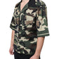 Multicolor Camouflage Button Down Men Casual Shirt