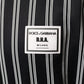 Black White Stripes Full Zip DNA Milano Men Sweater