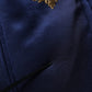 Blue Heraldic Patch Stripe King Bee Sweater