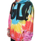 Multicolor Tie Dye Hooded Sweatshirt Sweater