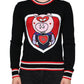 Black Cashmere Pig of the Year Pullover Sweater