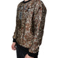 Brown Jacquard Mambo Pineapple Pullover Sweater