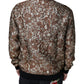 Brown Jacquard Mambo Pineapple Pullover Sweater