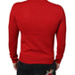 Red I'm The King Wool Crew Neck Sweatshirt Sweater