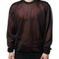 Brown Polyester Pullover Sweatshirt Sweater