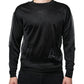 Black Polyester Pullover Sweatshirt Sweater