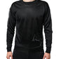 Black Polyester Pullover Sweatshirt Sweater