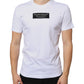 White Cotton DG Applique Casual T-shirt