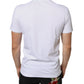 White Cotton DG Applique Casual T-shirt