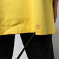 Yellow Cotton Crystal Sleeveless T-shirt