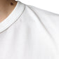 White Logo Embossed Cotton Crewneck T-shirt