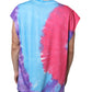 Multicolor Tie Dye Cotton Sleeveless T-shirt