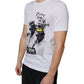 White Graphic Cotton Short Sleeve T-shirt