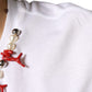 White Cotton Necklace Embellished T-shirt