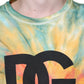 Multicolor Tie-Dye Logo Cotton T-shirt