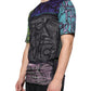 Multicolor Graphic Print Cotton T-shirt