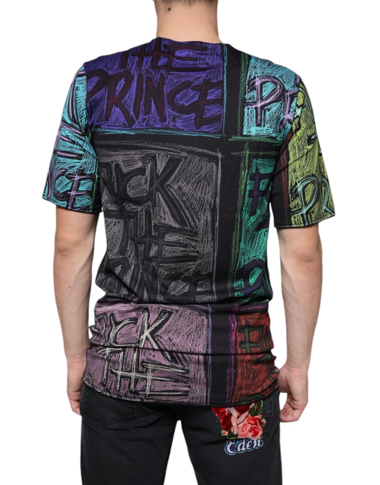 Multicolor Graphic Print Cotton T-shirt