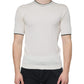 Off White Cashmere Short Sleeves T-shirt